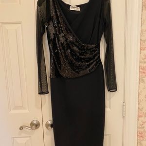 Chiara Boni black sequin dress